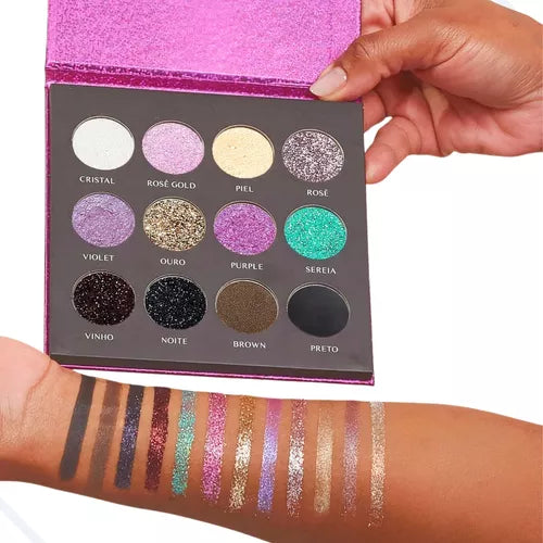 Mahav - Paleta de Sombras de Ojos Glitter Joker 3 en 1