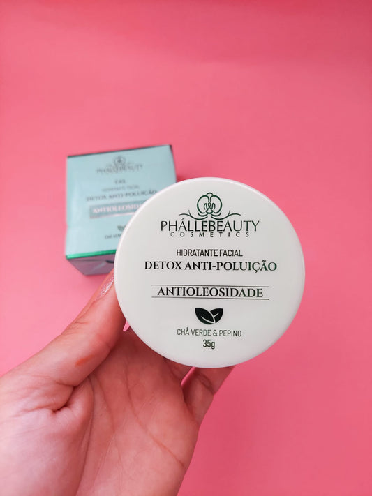 GEL HIDRATANTE FACIAL DETOX ANTICONTAMINACIÓN ANTIACEITE - PHÁLLEBEAUTY