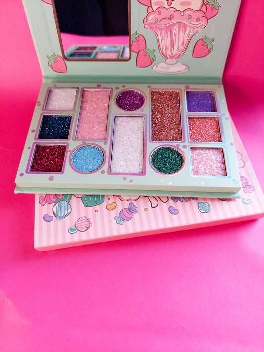 Paletas de sombras glitter x 12 colores